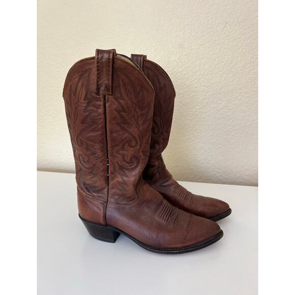 Dan Post Other - Dan Post Cowboy Boots Brown Leather Western Pointed Toe Men’s 9D Rodeo Ranch